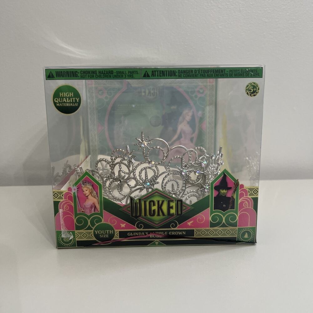 WICKED: GLINDA'S BUBBLE CROWN YOUTH SIZE 5+ THE NOBLE COLLECTION NEW IN BOX